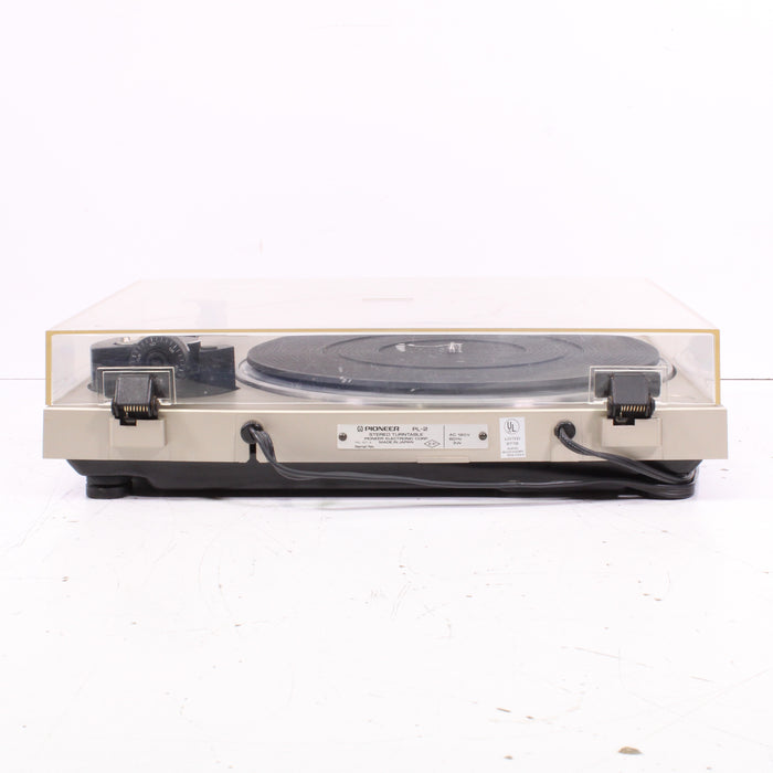Pioneer PL-2 2-Speed Belt-Drive Stereo Turntable (1981-1982)-Turntables & Record Players-SpenCertified-vintage-refurbished-electronics