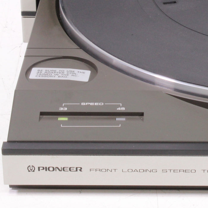 Pioneer PL-44FS 2-Speed Front Loading Stereo Turntable-Turntables & Record Players-SpenCertified-vintage-refurbished-electronics