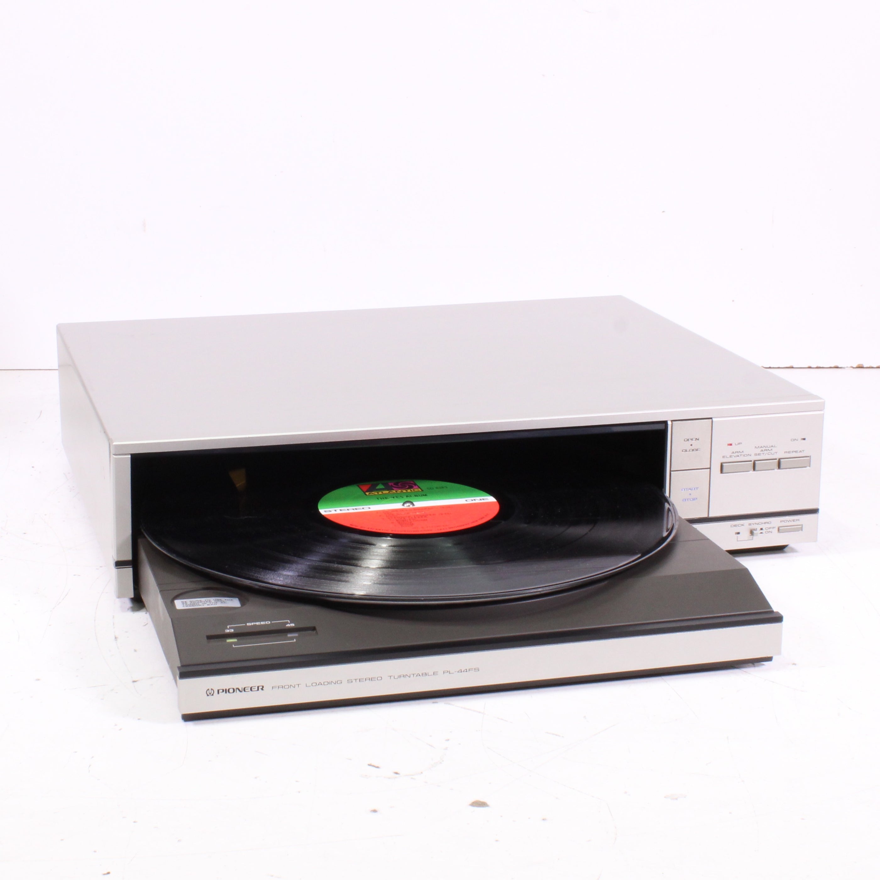 Pioneer PL-44FS 2-Speed Front Loading Stereo Turntable — SpenCertified