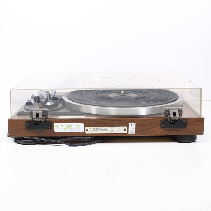 Pioneer PL-514XD High-Performance Belt-Driven Turntable Walnut Woodgrain-Turntables & Record Players-SpenCertified-vintage-refurbished-electronics