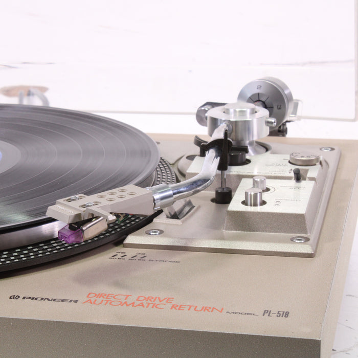 Pioneer PL-518 2-Speed Direct Drive Automatic Return Stereo Turntable-Turntables & Record Players-SpenCertified-vintage-refurbished-electronics