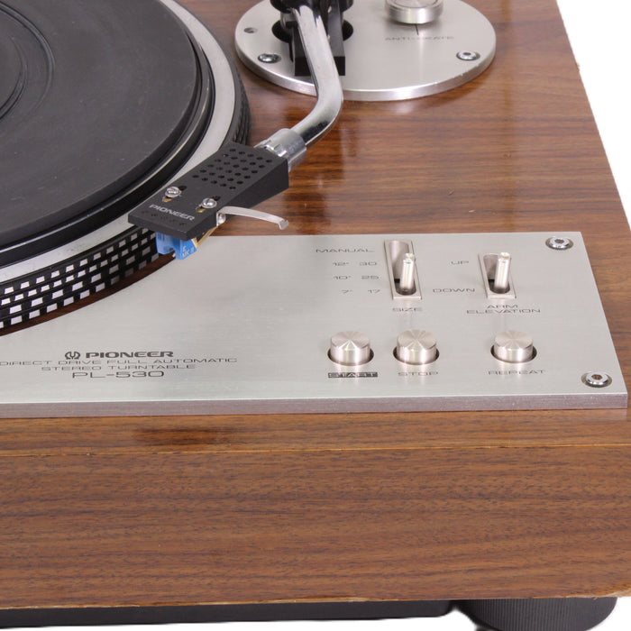 Pioneer PL-530 Fully Automatic Direct-Drive Turntable Woodgrain (AS-IS??)-Turntables & Record Players-SpenCertified-vintage-refurbished-electronics