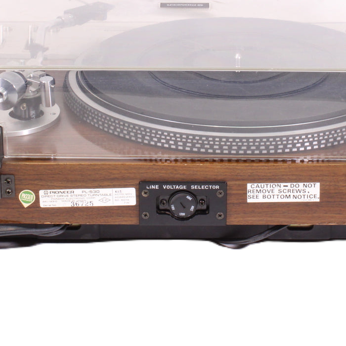 Pioneer PL-530 Fully Automatic Direct-Drive Turntable Woodgrain (AS-IS??)-Turntables & Record Players-SpenCertified-vintage-refurbished-electronics