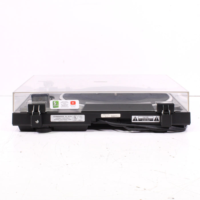 Pioneer PL-570 Fully Automatic 2-Speed Belt-Drive Turntable (1986)-Turntables & Record Players-SpenCertified-vintage-refurbished-electronics