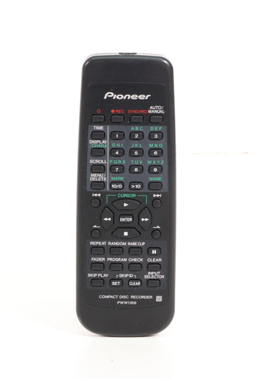 Pioneer PWW1169 Remote Control for CD Recorder PDR609-Remote Controls-SpenCertified-vintage-refurbished-electronics
