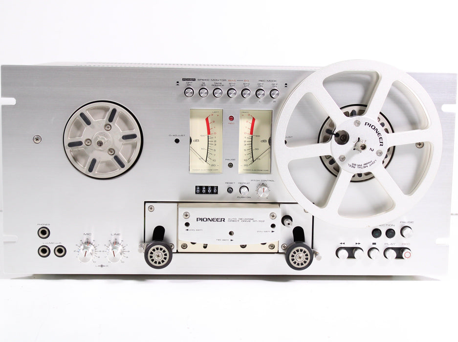 Pioneer RT-707 3-Motor 4-Head Reel-to-Reel Tape Deck Recorder-Reel-to-Reel Tape Players & Recorders-SpenCertified-vintage-refurbished-electronics