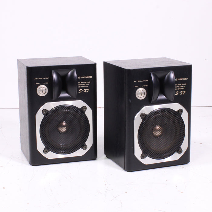 Pioneer S-X7 Compact Bookshelf Speaker Pair 2-Way Bass Reflex Vintage Hi-Fi-Speakers-SpenCertified-vintage-refurbished-electronics