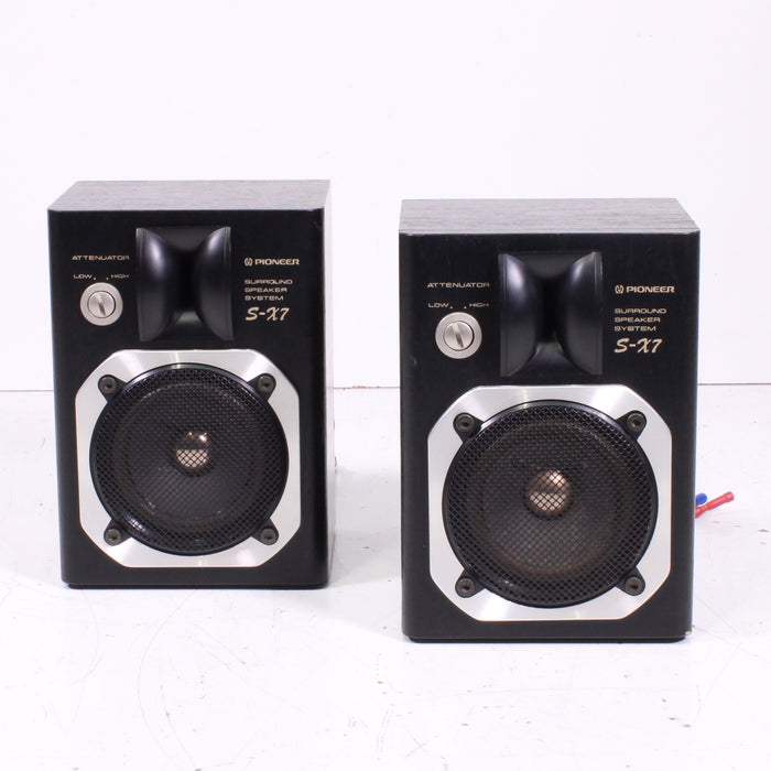 Pioneer S-X7 Compact Bookshelf Speaker Pair 2-Way Bass Reflex Vintage Hi-Fi-Speakers-SpenCertified-vintage-refurbished-electronics