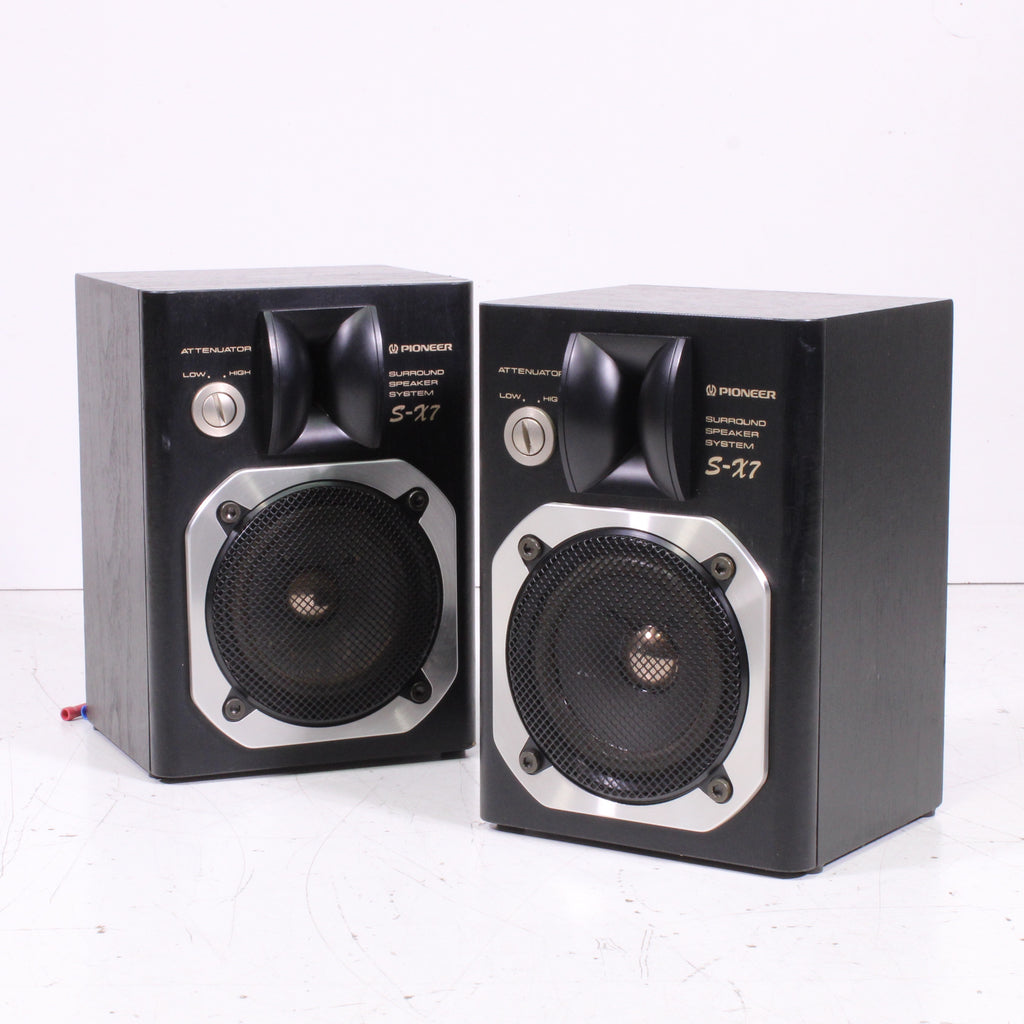 Pioneer S-X7 Compact Bookshelf Speaker Pair 2-Way Bass Reflex