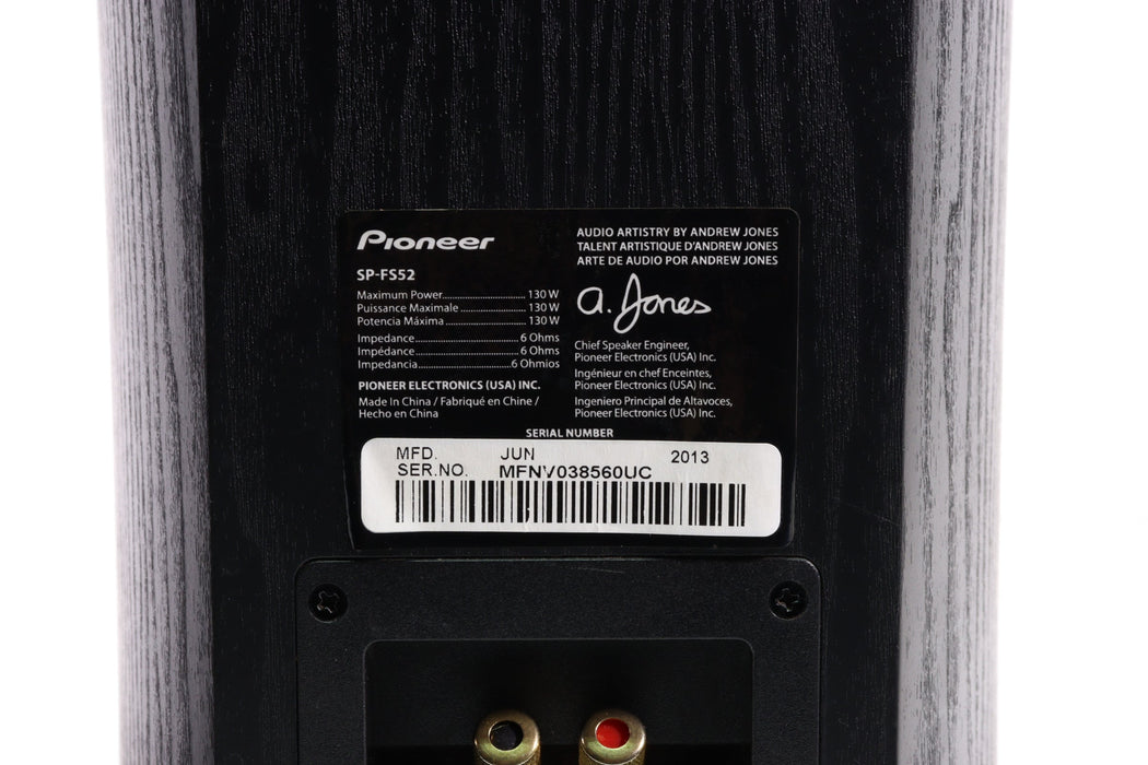 Pioneer SP-FS52 Floorstanding Speaker Pair (MISSING COVERS)-Speakers-SpenCertified-vintage-refurbished-electronics