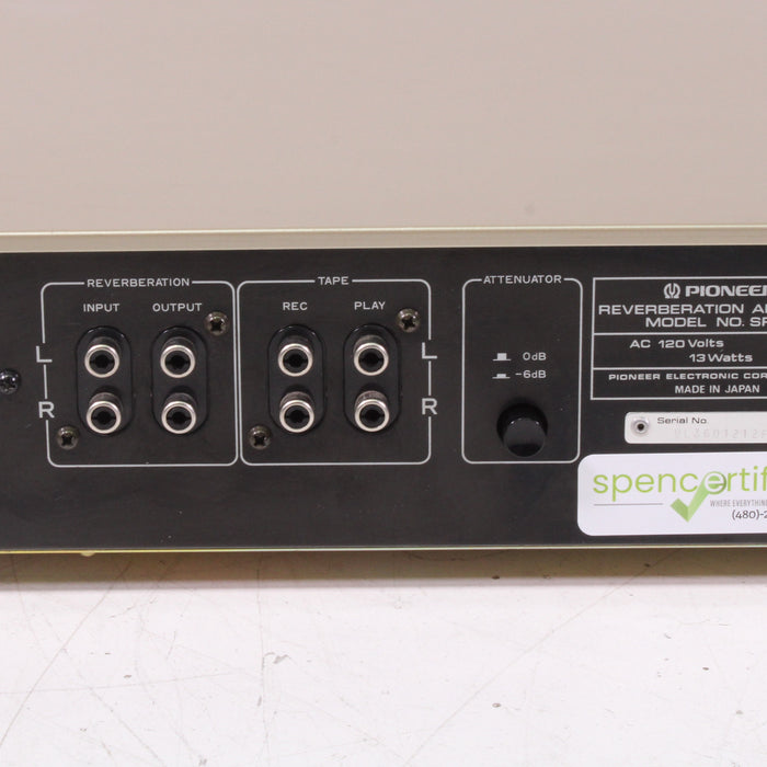 Pioneer SR-9 Reverberation Amplifier Silver Face (1982-83)-Power Amplifiers-SpenCertified-vintage-refurbished-electronics