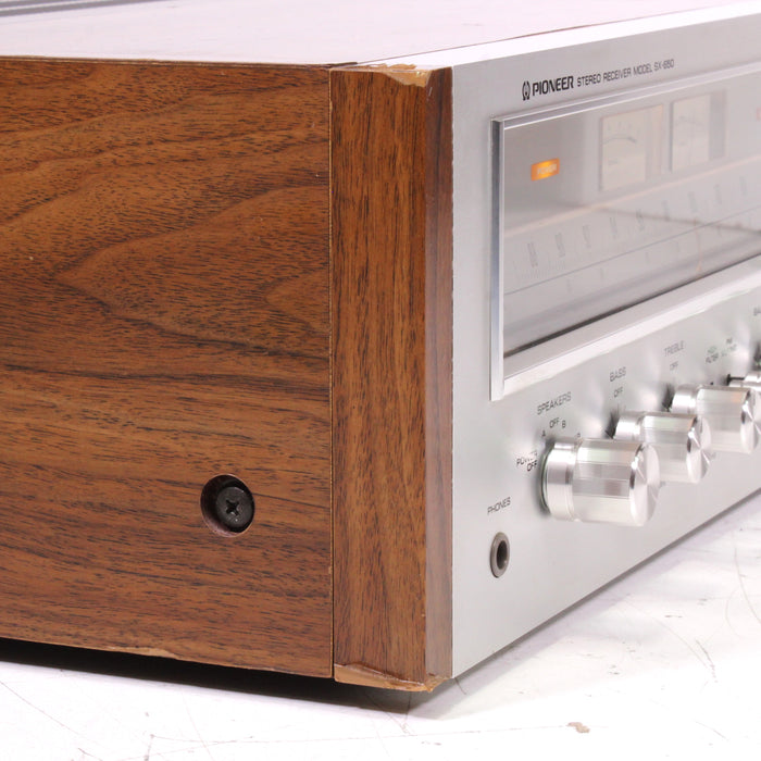 Pioneer SX-650 Vintage AM/FM Stereo Receiver Silver Face 35WPC (1976)-Audio Receivers-SpenCertified-vintage-refurbished-electronics