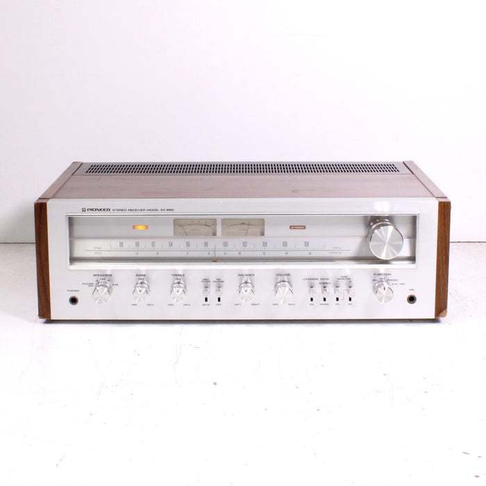 Pioneer SX-650 Vintage AM/FM Stereo Receiver Silver Face 35WPC (1976)-Audio Receivers-SpenCertified-vintage-refurbished-electronics