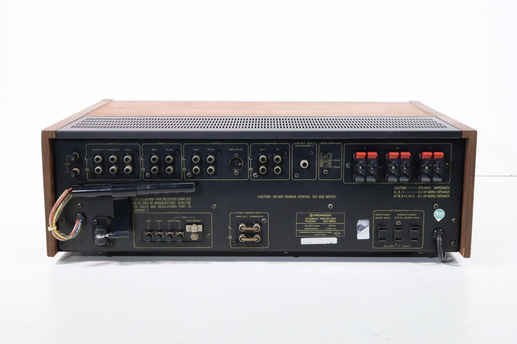 Pioneer SX-950 Vintage AM FM Stereo Receiver Expertly Restored-Audio & Video Receivers-SpenCertified-vintage-refurbished-electronics