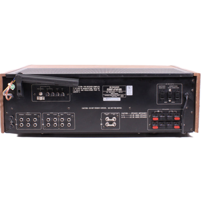Pioneer SX-980 AM/FM 80WPC Stereo Receiver Phono Silver Face (NO REMOTE)-Stereo Systems-SpenCertified-vintage-refurbished-electronics