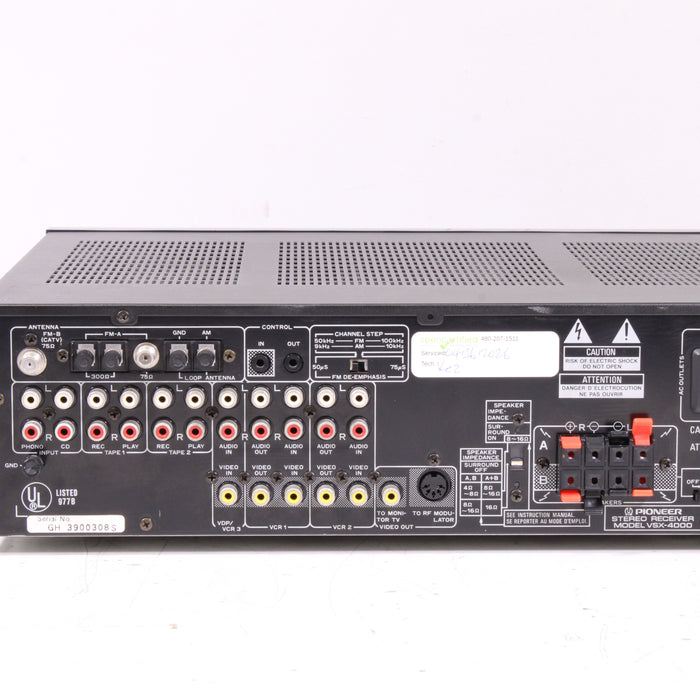 Pioneer VSX-4000 Audio Video Receiver Phono Dolby Surround (AS-IS)-Audio Receivers-SpenCertified-vintage-refurbished-electronics