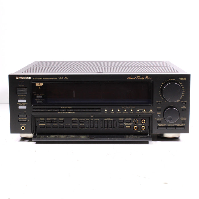Pioneer VSX-D1S Audio Video Stereo Receiver with Phono, S-Video (NO REMOTE) (1991)-Audio & Video Receivers-SpenCertified-vintage-refurbished-electronics