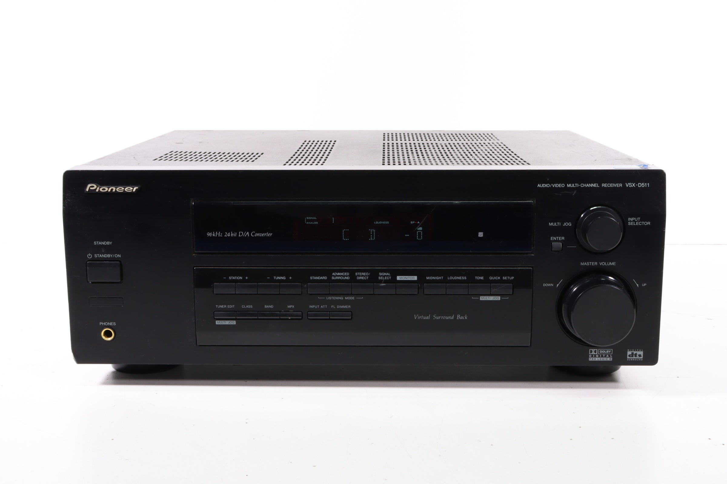 Pioneer VSXD511 MultiChannel Audio Video Receiver (NO REMOTE)