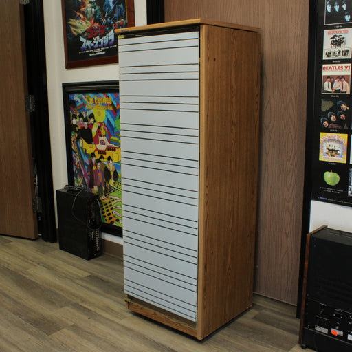 Pioneer Vintage Wood Stereo Audio Component Cabinet with Glass Door & Wheels (PICKUP ONLY)-shelving-SpenCertified-vintage-refurbished-electronics