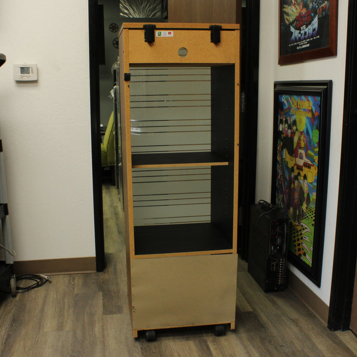 Pioneer Vintage Wood Stereo Audio Component Cabinet with Glass Door & Wheels (PICKUP ONLY)-shelving-SpenCertified-vintage-refurbished-electronics