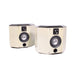 Platine Noire 2-Way Bass Reflex Bookshelf Speaker Pair-Speakers-SpenCertified-vintage-refurbished-electronics