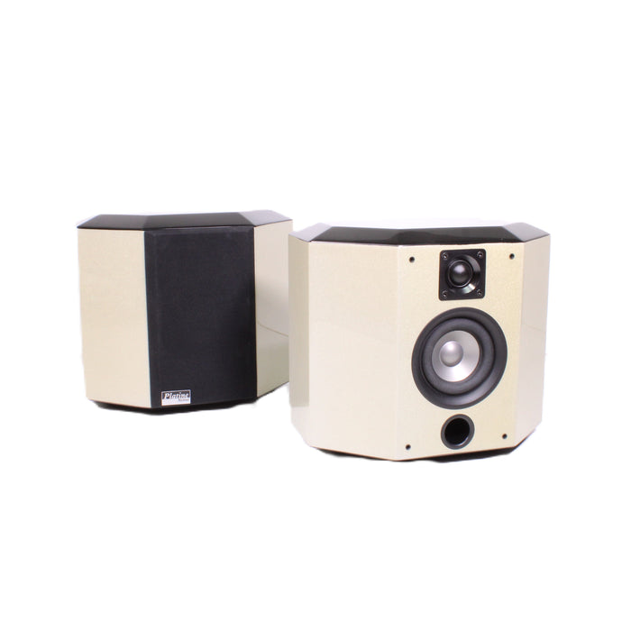 Platine Noire 2-Way Bass Reflex Bookshelf Speaker Pair-Speakers-SpenCertified-vintage-refurbished-electronics
