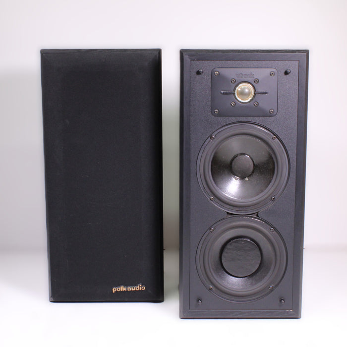 Polk Audio 5JR Monitor Series Studio Bookshelf Stereo Speaker Pair-Speakers-SpenCertified-vintage-refurbished-electronics