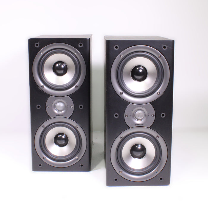 Polk Audio Monitor 40 Series II Black Bookshelf Speaker Pair-Speakers-SpenCertified-vintage-refurbished-electronics