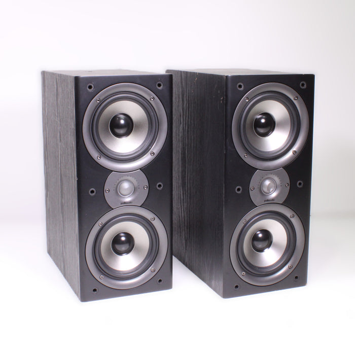 Polk Audio Monitor 40 Series II Black Bookshelf Speaker Pair-Speakers-SpenCertified-vintage-refurbished-electronics