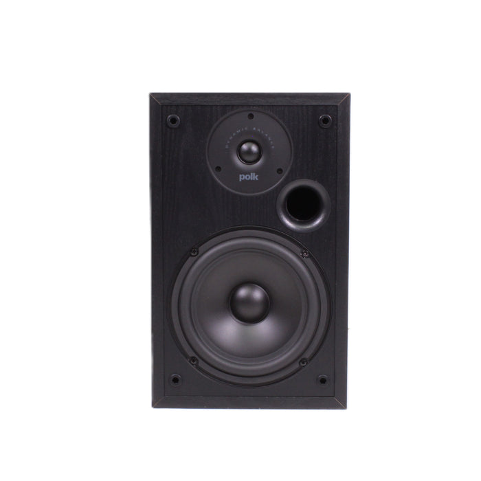 Polk Audio R20 2-Way Bookshelf Speaker Pair 6.5" Woofer Black Ash-Speakers-SpenCertified-vintage-refurbished-electronics