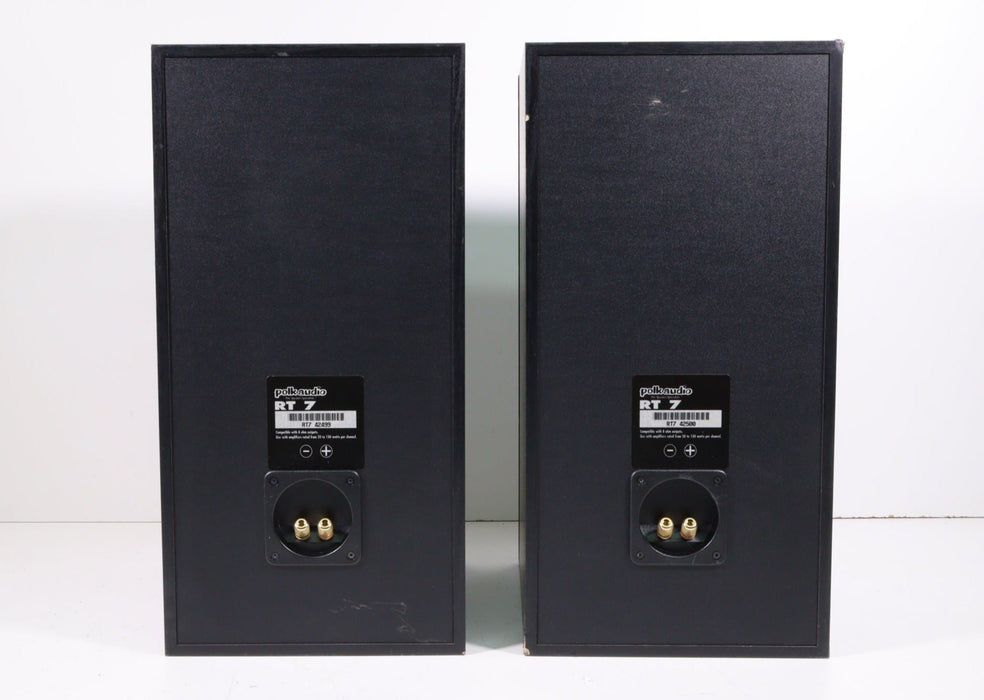 Polk Audio RT7 Stereo Bookshelf Speaker Pair Black-Speakers-SpenCertified-vintage-refurbished-electronics