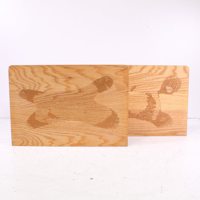 Pair of Vintage Oak Wood Speaker End Panels-Speaker Accessories-SpenCertified-vintage-refurbished-electronics