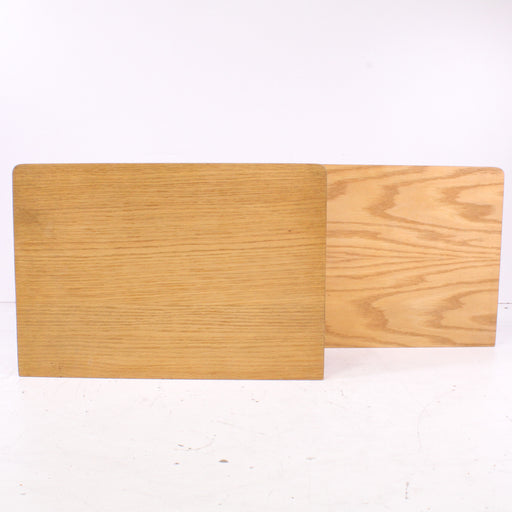 Pair of Vintage Oak Wood Speaker End Panels-Speaker Accessories-SpenCertified-vintage-refurbished-electronics