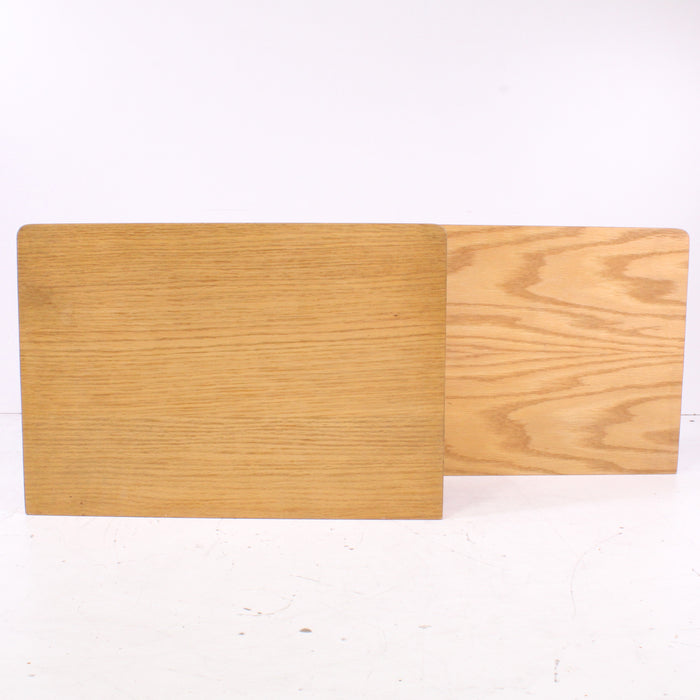 Pair of Vintage Oak Wood Speaker End Panels-Speaker Accessories-SpenCertified-vintage-refurbished-electronics