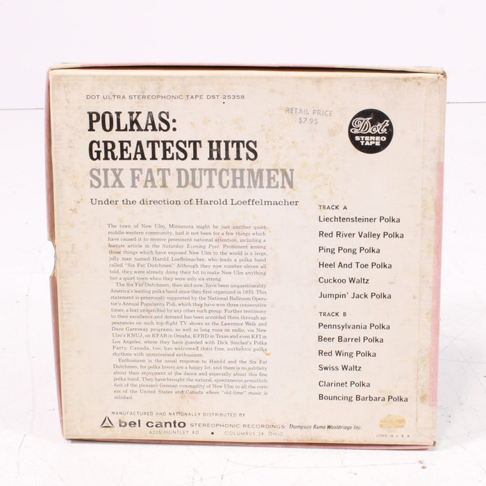 Polkas: Greatest Hits – Six Fat Dutchmen – Reel to Reel Tape 7" 1/4" 7½ IPS – RCA Victor – Vintage Polka Dance Collection-Reel-to-Reel Tape-SpenCertified-vintage-refurbished-electronics