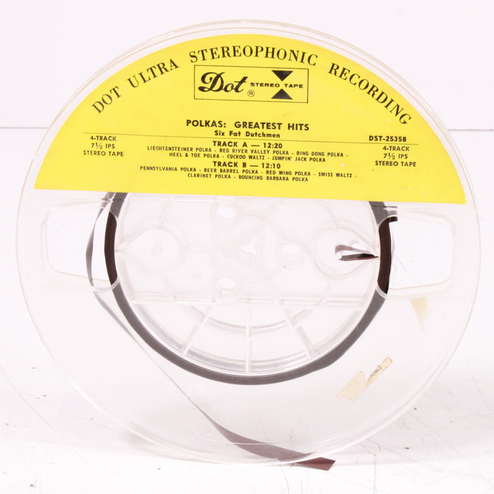 Polkas: Greatest Hits – Six Fat Dutchmen – Reel to Reel Tape 7" 1/4" 7½ IPS – RCA Victor – Vintage Polka Dance Collection-Reel-to-Reel Tape-SpenCertified-vintage-refurbished-electronics