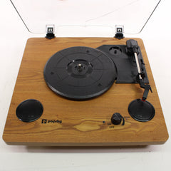 Popsky XR-636DP-87 3-Speed Turntable Bluetooth Vinyl Record Player