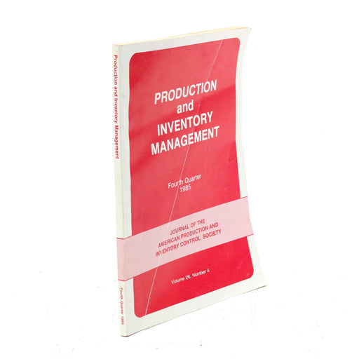 Production and Inventory Management: 4th Quarter (Vol. 26, No. 4) Paperback Book (1985)-Books-SpenCertified-vintage-refurbished-electronics