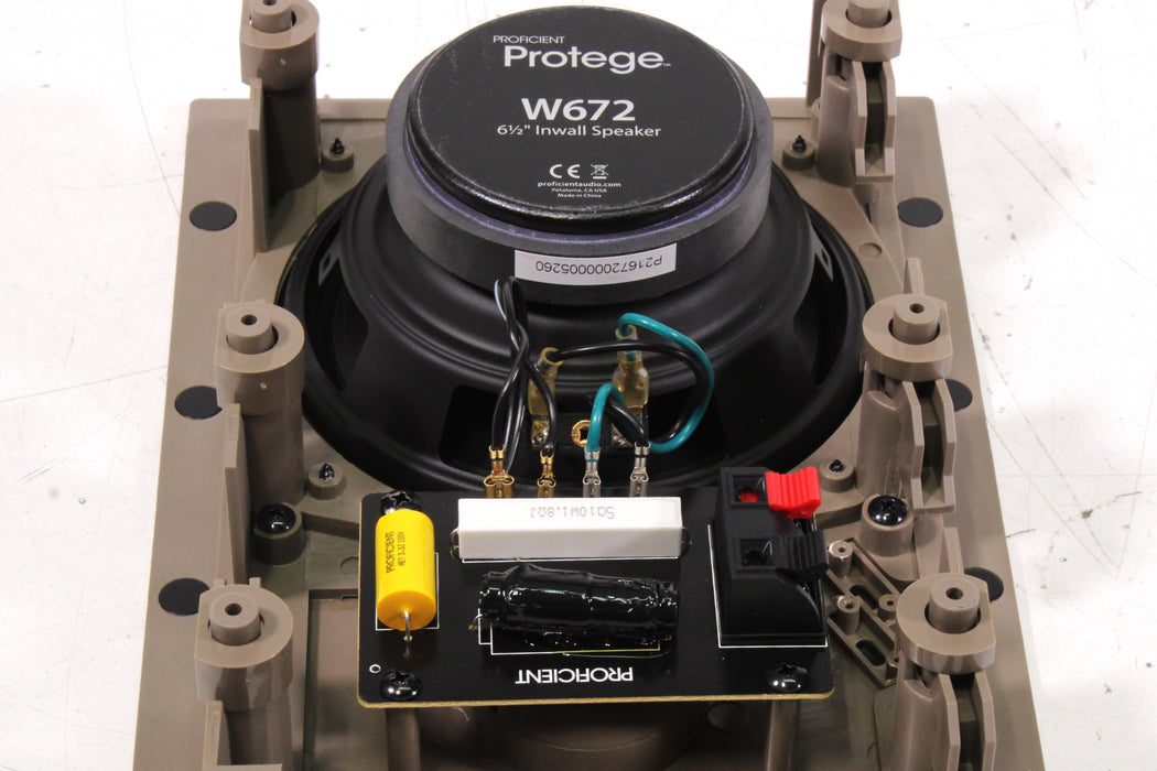 Proficient Protege W672 6 1/2" Inwall Speaker Pair with Original Box-Speakers-SpenCertified-vintage-refurbished-electronics