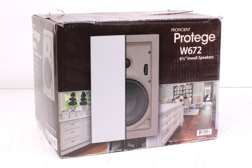 Proficient Protege W672 6 1/2" Inwall Speaker Pair with Original Box-Speakers-SpenCertified-vintage-refurbished-electronics