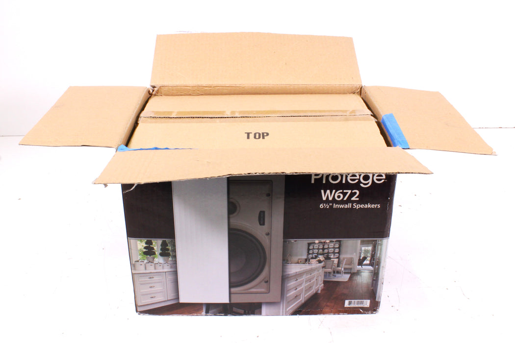 Proficient Protege W672 6 1/2" Inwall Speaker Pair with Original Box-Speakers-SpenCertified-vintage-refurbished-electronics