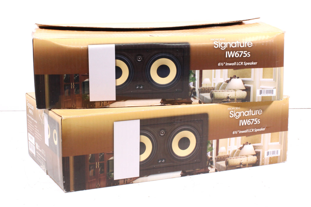 Proficient Signature IW675s 6 1/2" Inwall LCR Speaker with Original Box-Speakers-SpenCertified-vintage-refurbished-electronics