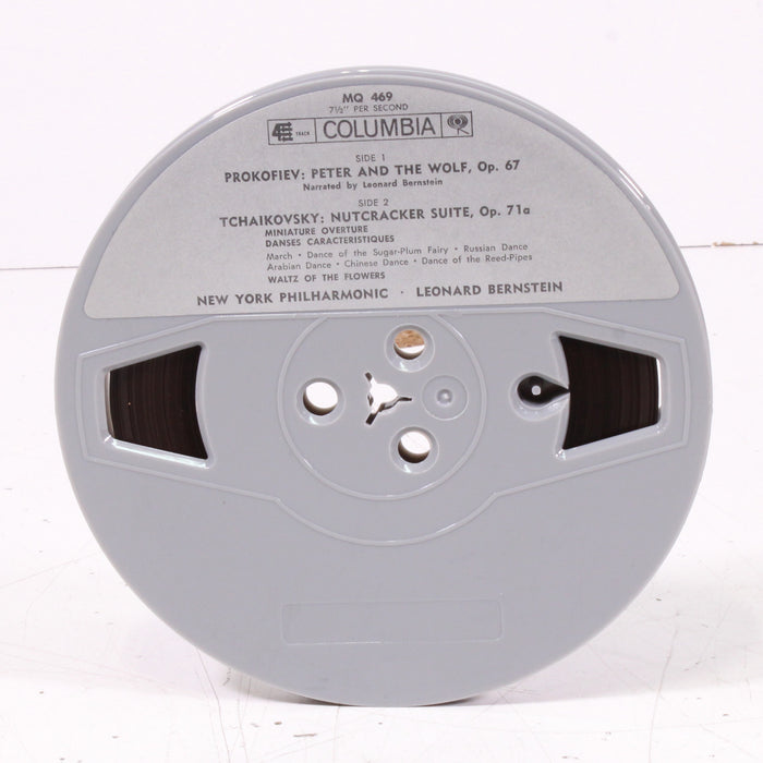 Prokofiev: Peter and the Wolf (Narrated by Leonard Bernstein) / Tchaikovsky: Nutcracker Suite – New York Philharmonic Reel to Reel Tape 7" 1/4" 7½ IPS Columbia Stereo Tape-Reel-to-Reel Tape-SpenCertified-vintage-refurbished-electronics