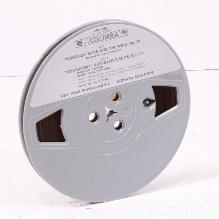 Prokofiev: Peter and the Wolf (Narrated by Leonard Bernstein) / Tchaikovsky: Nutcracker Suite – New York Philharmonic Reel to Reel Tape 7" 1/4" 7½ IPS Columbia Stereo Tape-Reel-to-Reel Tape-SpenCertified-vintage-refurbished-electronics