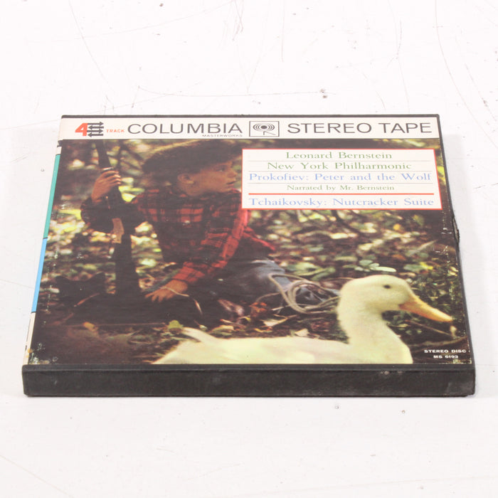 Prokofiev: Peter and the Wolf (Narrated by Leonard Bernstein) / Tchaikovsky: Nutcracker Suite – New York Philharmonic Reel to Reel Tape 7" 1/4" 7½ IPS Columbia Stereo Tape-Reel-to-Reel Tape-SpenCertified-vintage-refurbished-electronics