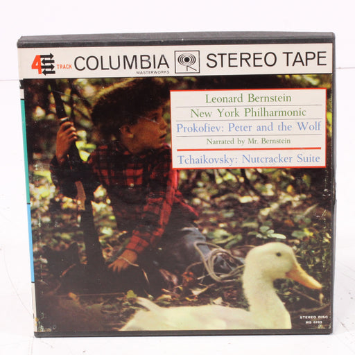 Prokofiev: Peter and the Wolf (Narrated by Leonard Bernstein) / Tchaikovsky: Nutcracker Suite – New York Philharmonic Reel to Reel Tape 7" 1/4" 7½ IPS Columbia Stereo Tape-Reel-to-Reel Tape-SpenCertified-vintage-refurbished-electronics