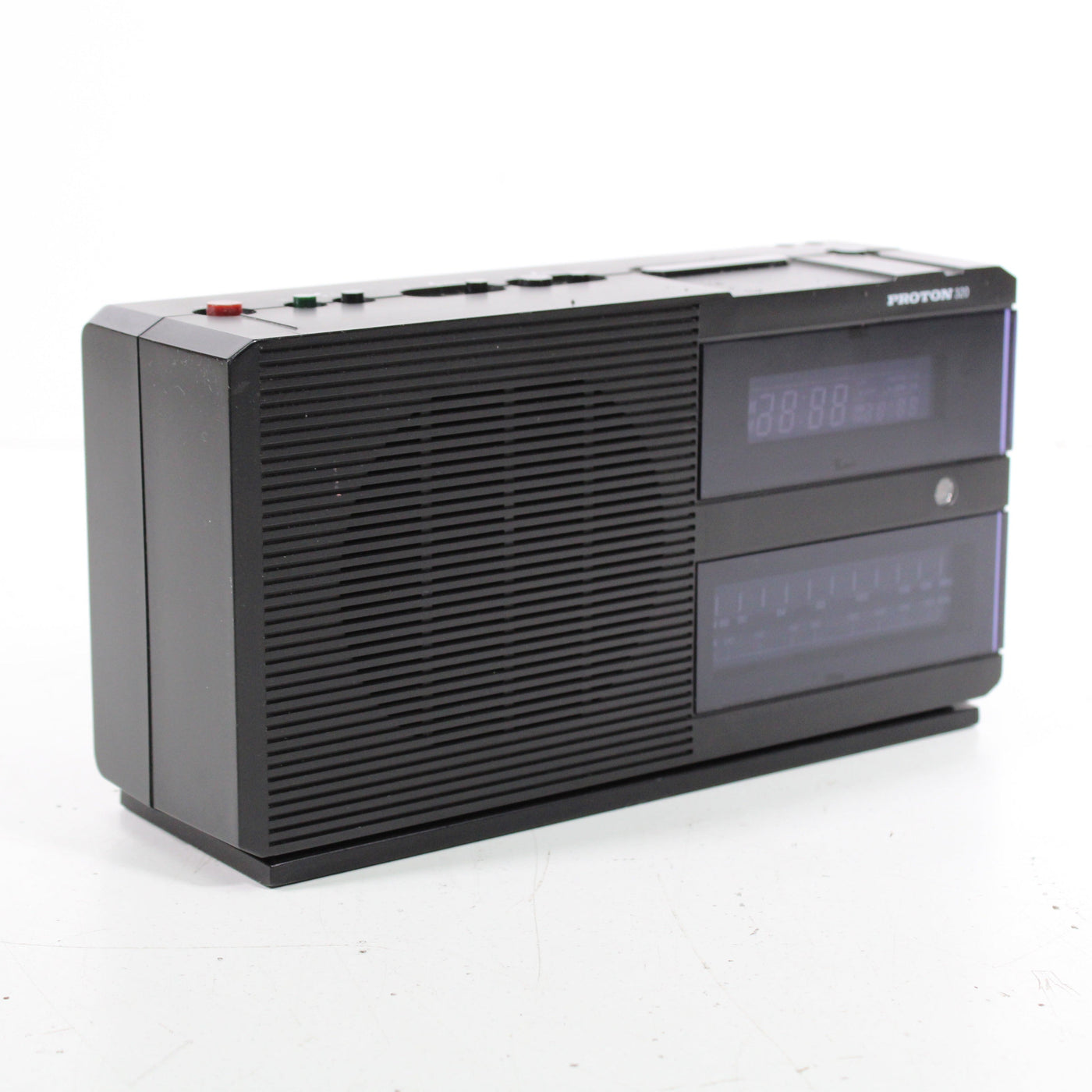 Proton 320 Vintage AM/FM Stereo Alarm Clock Radio Treble Bass Control ...