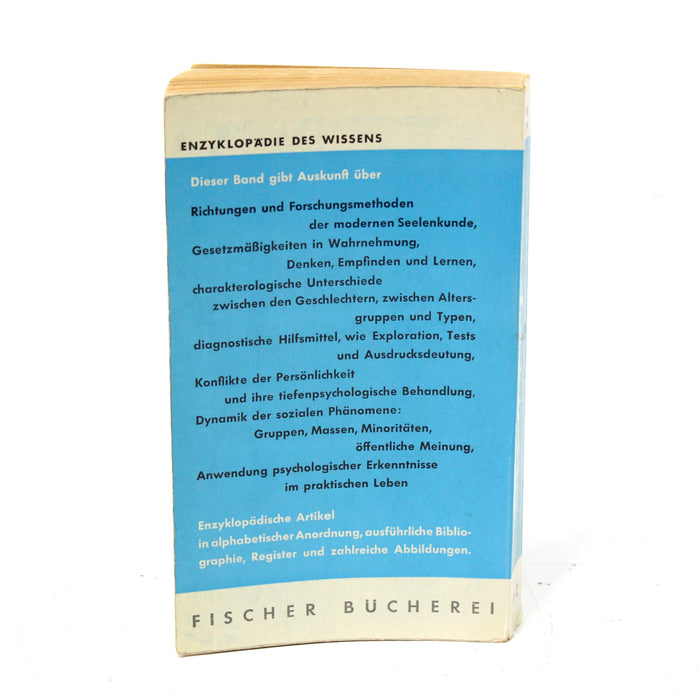 Psychologie [German] by Peter R. Hofstätter Paperback Book (1957)-Books-SpenCertified-vintage-refurbished-electronics