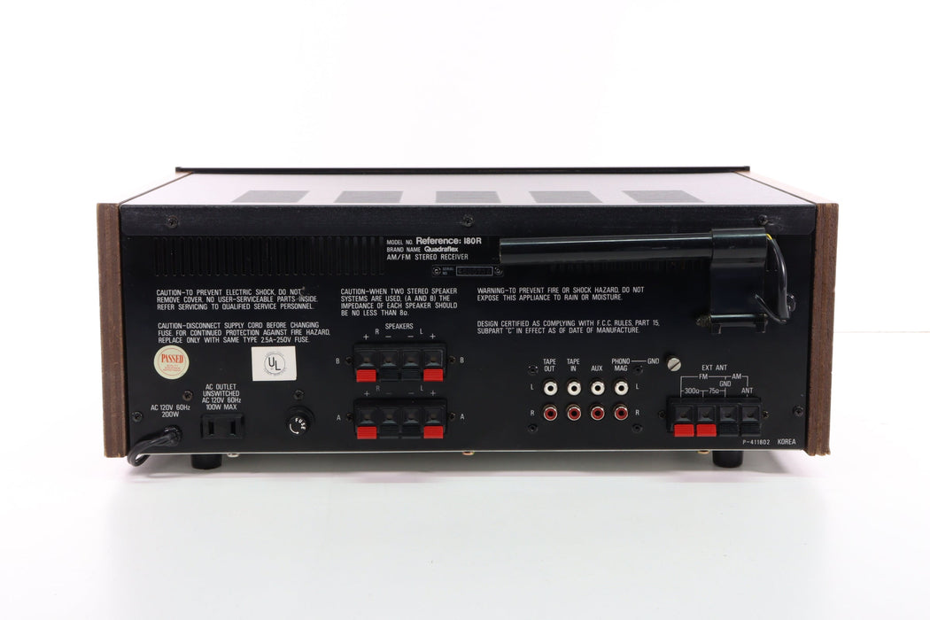 Quadraflex Reference: 180R Home Stereo Receiver Amplifier-Audio Amplifiers-SpenCertified-vintage-refurbished-electronics