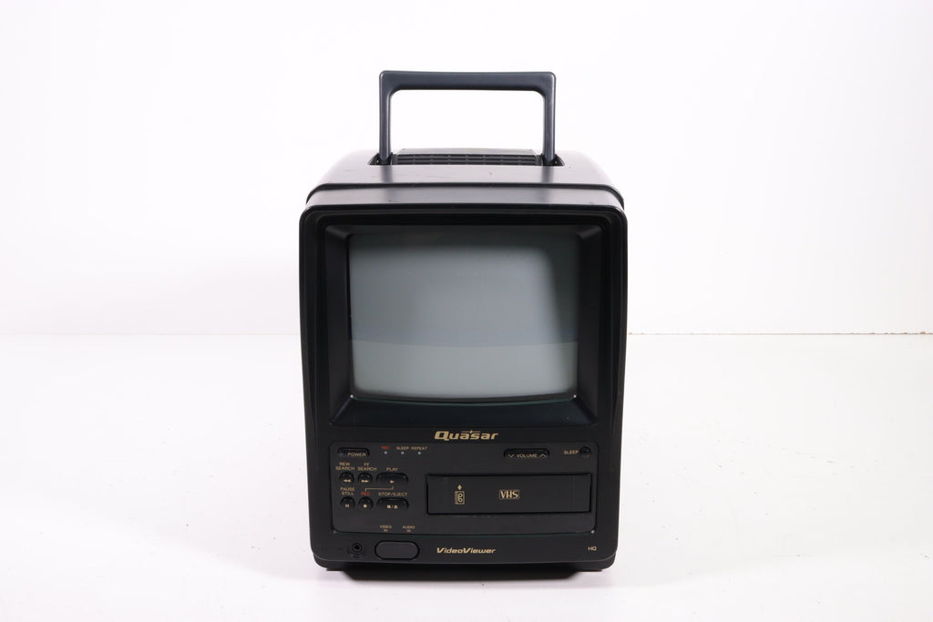 Quasar VV9407 Retro Portable Television VCR Combo
